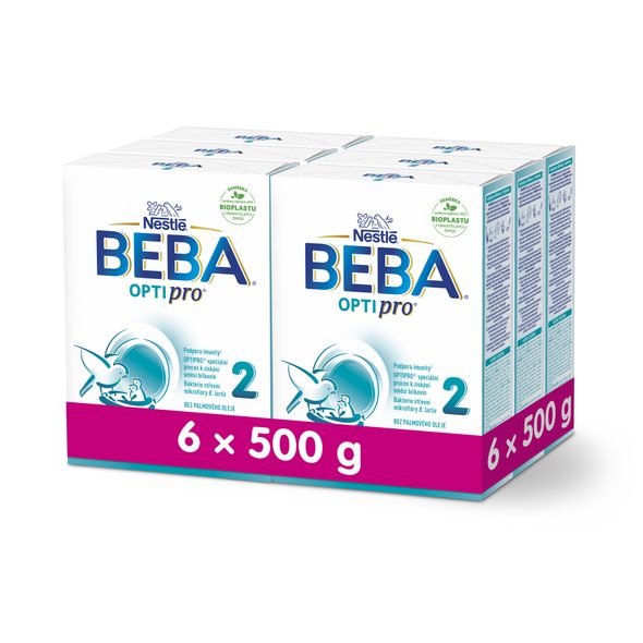 BEBA 6X OPTIPRO® 2 (500G) - KOJENECKÁ MLÉKA - KRMENÍ