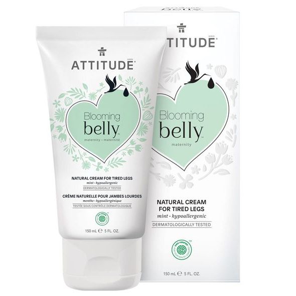 ATTITUDE PŘÍRODNÍ KRÉM NA UNAVENÉ NOHY BLOOMING BELLY NEJEN PRO TĚHOTNÉ S MÁTOU 150 ML - KOSMETIKA V TĚHOTENSTVÍ - PRO MAMINKY