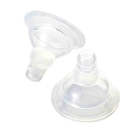 MII™ FEEDING "FLUTTER FLEX FAST FLOW SILICONE NIPPLES" - SAVIČKA RYCHLÝ PRŮTOK SILIKON 2KS (6-9M) - PAPÁNÍ - ZA HUBIČKU