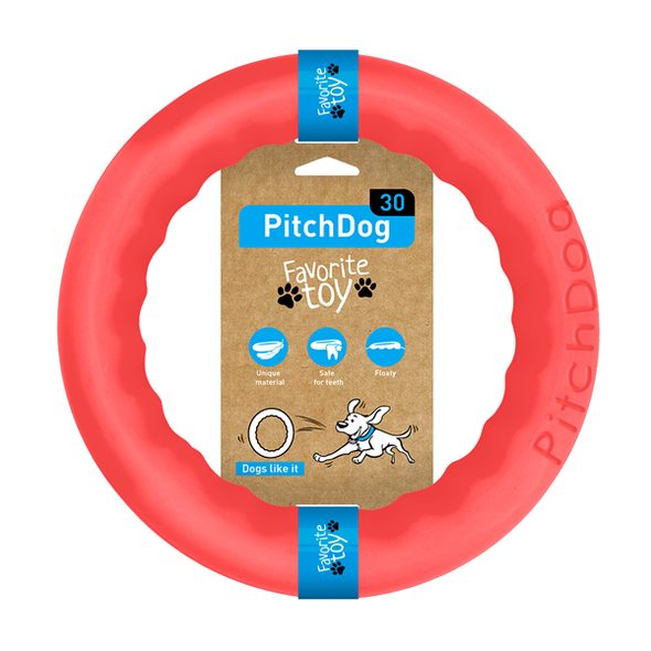 PITCHDOG TRÉNINKOVÝ KRUH PRO PSY RŮŽOVÝ 28CM - KRUHY PRO PSY - CHOVATELSKÉ POTŘEBY MALVÍKZOO