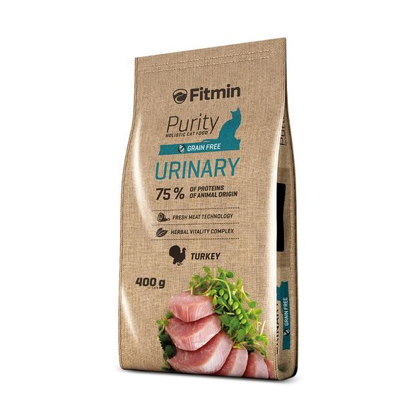 FITMIN PURITY URINARY KRMIVO PRO KOČKY HMOTNOST: 0.4 KG - GRANULE PRO KOČKY - CHOVATELSKÉ POTŘEBY MALVÍKZOO