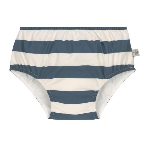 LÄSSIG SPLASH SWIM DIAPER BOYS BLOCK STRIPES MILKY/BLUE 7-12M - KOJENECKÉ PLAVKY - KOUPÁNÍ A ZDRAVÍ