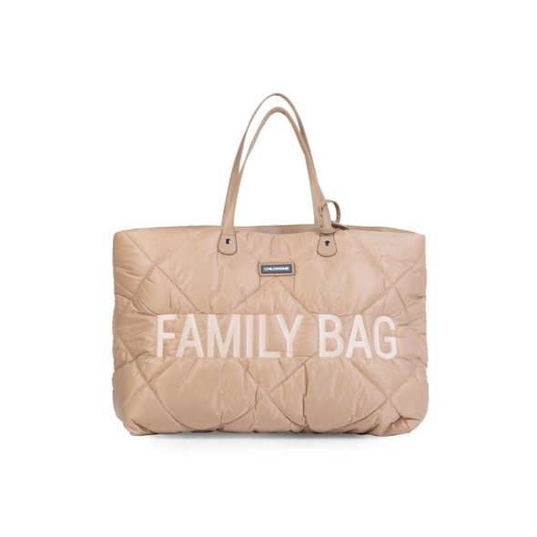 CHILDHOME CESTOVNÍ TAŠKA FAMILY BAG PUFFERED BEIGE - PŘEBALOVACÍ TAŠKY - KOČÁRKY A PŘÍSLUŠENSTVÍ