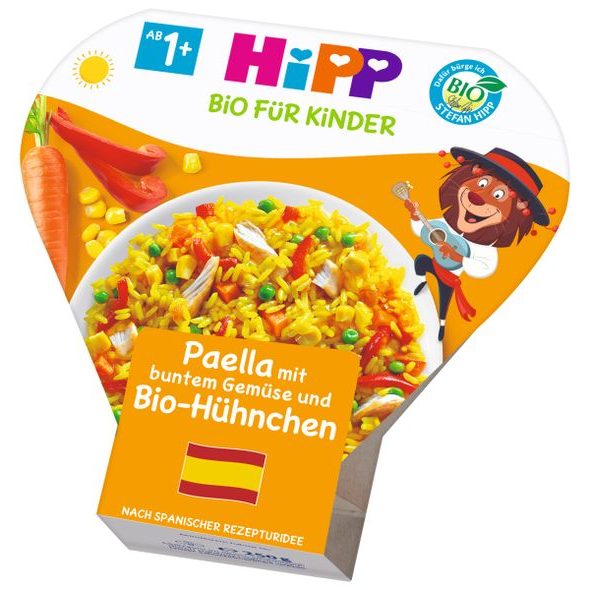 HIPP BIO PAELLA SE ZELENINOU A KUŘECÍM MASEM - MASO/ZELENINA - KRMENÍ