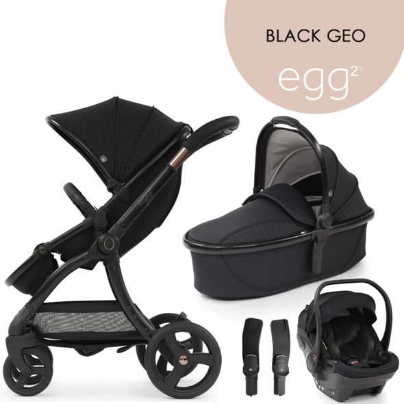 BABYSTYLE EGG2 SET 4 V 1 - BLACK GEO 2023 - KOMBINACE S PŘÍSLUŠENSTVÍM - KOČÍKY A PRÍSLUŠENSTVO