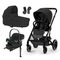 CYBEX SET 5V1 BALIOS S LUX 2024 + COT S LUX + ATON B2 I-SIZE + BÁZE ONE + ADAPTÉRY - TROJKOMBINACE - KOČÁRKY A PŘÍSLUŠENSTVÍ