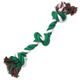 Uzel DOG FANTASY bavlněný zeleno-bílý 3 knoty 40 cm