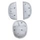 Dooky chránič pásu Universal Pads Light Grey Crowns