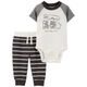 CARTER'S Set 2dílný body kr. rukáv, tepláky