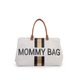 Childhome Přebalovací taška Mommy Bag Big Off White / Black Gold