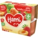 Hami 100% ovoce Jablko, meruňka a jahoda 4x 100 g, 6+