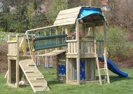 Kombinace Jungle Barn+Bridge Module+Swing Module+Play House module