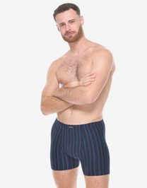 GINA pánské boxerky delší nohavička, šité 74178P