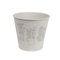 Květináč plechový K2603/2 - dia 14 x 12,6 cm