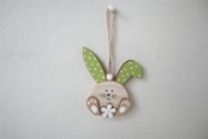 Velikonoční zajíček k zavěšení, 2 ks D7649-15 - 8,5x11x1