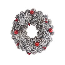 Dekorační věnec z šišek P1905 průměr 30 cm