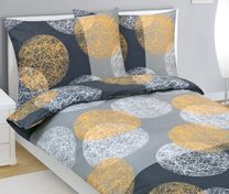 Povlečení bavlněné Oranžová,Šedá 90/865 B