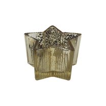 Dekorační svícen hvězda S0512/2 - 11×0×7 cm