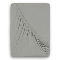 Jersey prostěradlo s lycrou jednolůžko 90x200cm světle šedé