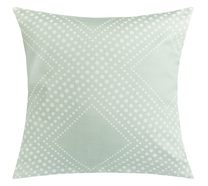 Povláček bavlněný satén Bílá,Mentolová 94/607 40x40 cm