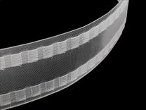 Záclonovka šíře 80 mm s poutky na kovové háčky METRÁŽ