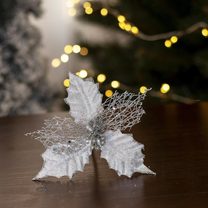 Dekorační květ vánoční hvězda 13 cm X3584-28