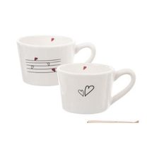 Sada hrníčků srdíčka 2ks 230 ml O0251
