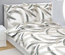 Povlečení krepové Šedá,Bílá 80/929