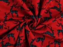 Bavlněný flanel vánoční METRÁŽ