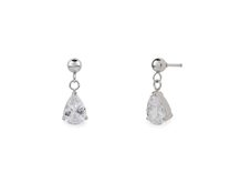 Náušnice z nerezové oceli s broušeným kamínkem