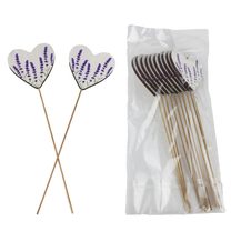 Zápich srdce levandule, 8 ks D6681 - 25 cm