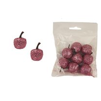 Dekorace jablko, 8ks X4378-05 - dia 2,2 x 2/ 3 cm