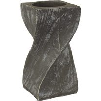 Dřevěný svícen velký D0140/V - 5 x 5 x 10 cm