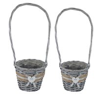 Obal s plastem šedý, S/2 P2025-21 - dia 14x12/41cm