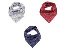 Bavlněný šátek s drobnými květy 70x70 cm