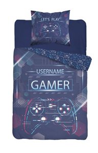 DETEXPOL Povlečení Gamer blue Bavlna, 140/200, 70/80 cm