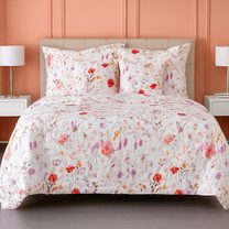 Francouzské saténové povlečení 220x200, 70x90cm Luční tanec