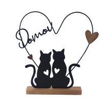 Dekorace kočky K4534 - 24 × 4 × 26.5 cm