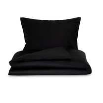 Saténové povlečení 140x200, 70x90cm černé