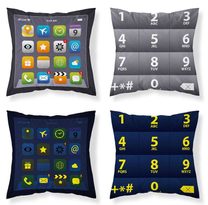 Povlak na polštářek Telefon svítící Bavlna, 40/40 cm