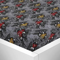 Prostěradlo jersey s elastanem - 60x120 cm auta - monster truck