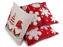 Vánoční povlak na polštář vyšívaný 45x45 cm