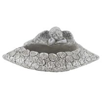 Cementový obal k osázení s andělem X7057 - 30 x 15 x 11 cm