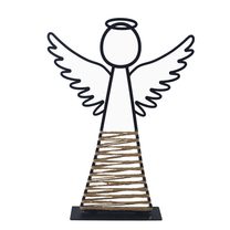 Kovový dekorační anděl K4328/2 - 25 cm