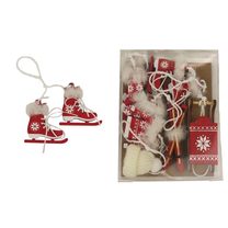 Vánoční ozdoby, 6 ks D4629-08 - 2,5 - x 0,5 x 2 - 6 cm