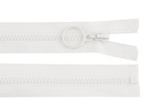 Kostěný zip 4 mm dělitelný s kroužkem délka 60 cm