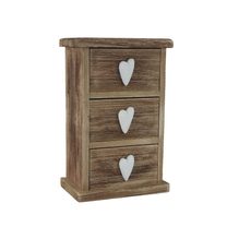 Dřevěná komoda D7350 - 16.5 × 10.5 × 26 cm