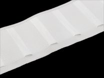 Řasící stuha na závěsy šíře 75 mm s poutky na kovové háčky METRÁŽ