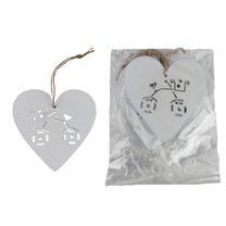 Srdce k zavěšení, 8 ks D6671 - 7 x 7 x 0,3 cm