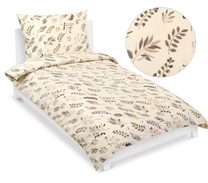 Povlečení bavlněné s hotelovou kapsou Hnědá,Béžová 190/347